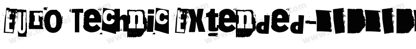 Euro Technic Extended字体转换